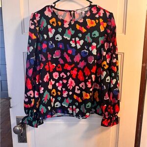 CROSBY by Mollie Burch Multicolor Abstract Blouse